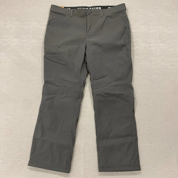 Eddie Bauer Fleece Lined Tech Pants Mens 38 x 30 Gray Water Repellent Insulated - Picture 2 of 12